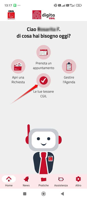 Status iscritto cgil